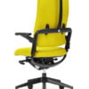 xenium comfort back 34 headrest black yellow
