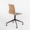 LINAR chair plywood fleece aluminium base black pads