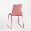 LINAR chair upholstered pad powder coated steel 1